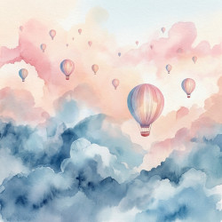 Fotomural paisaje globos