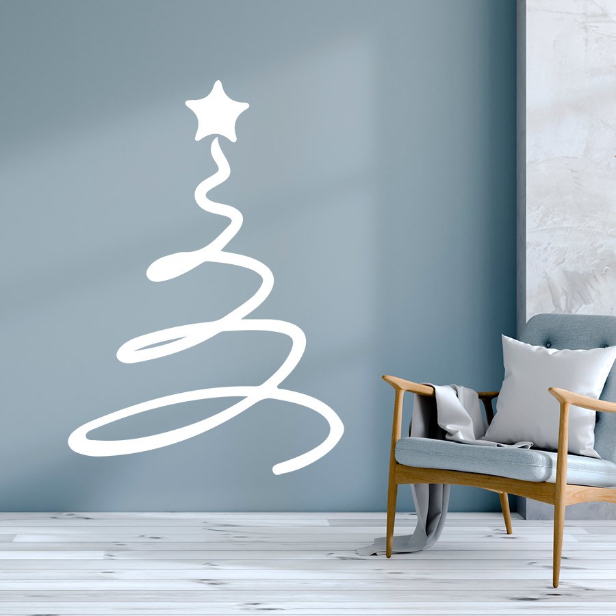 arbol navidad de vinilo decorativo