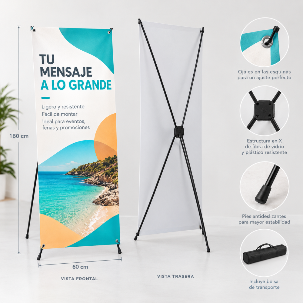 X-Banner de 60x160cms