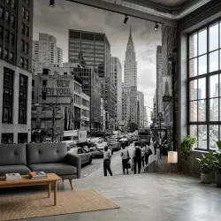 poster mural rues New York