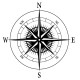 Kompass Rose Kardinalpunkte