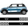 Autocollants mini bandes latérales