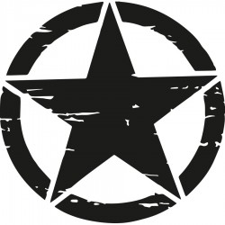 Stickers étoiles militaires pour 4x4