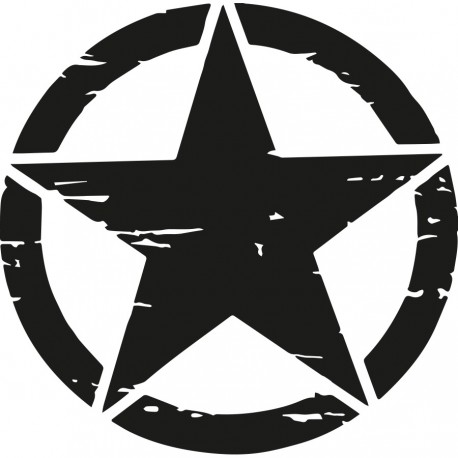 Stickers étoiles militaires pour 4x4