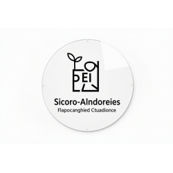Placa metacrilato circular