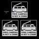 Adhesivo Camper free camping