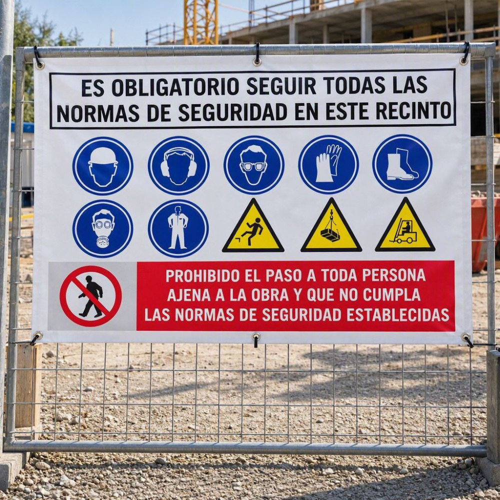 Lona advertiments Obra