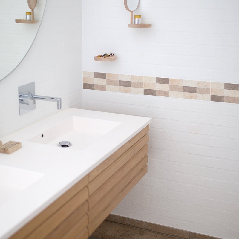 Cenefas Vinilo Baño - Cenefa Baño CEB002A | VinilosDecorativos.com