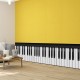 Bordure de mur de clavier de piano
