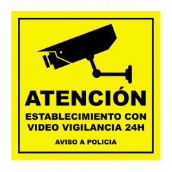 Video surveillance sticker