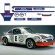 Stickers adhésifs réplique Porsche 911 Classic Martini Racing