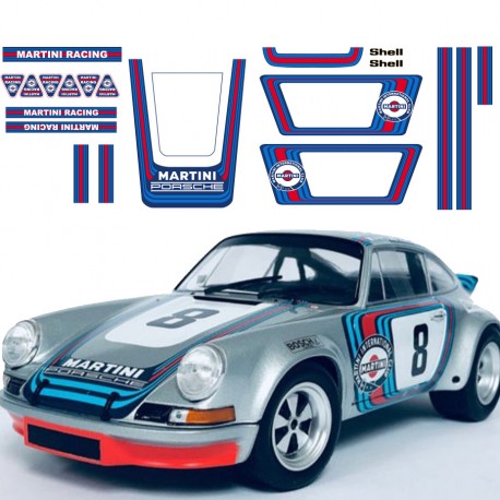 Porsche 911 klassische Martini Racing Replik Aufkleber