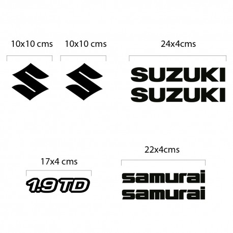 Suzuki Samurai Disesel Aufkleber Kit
