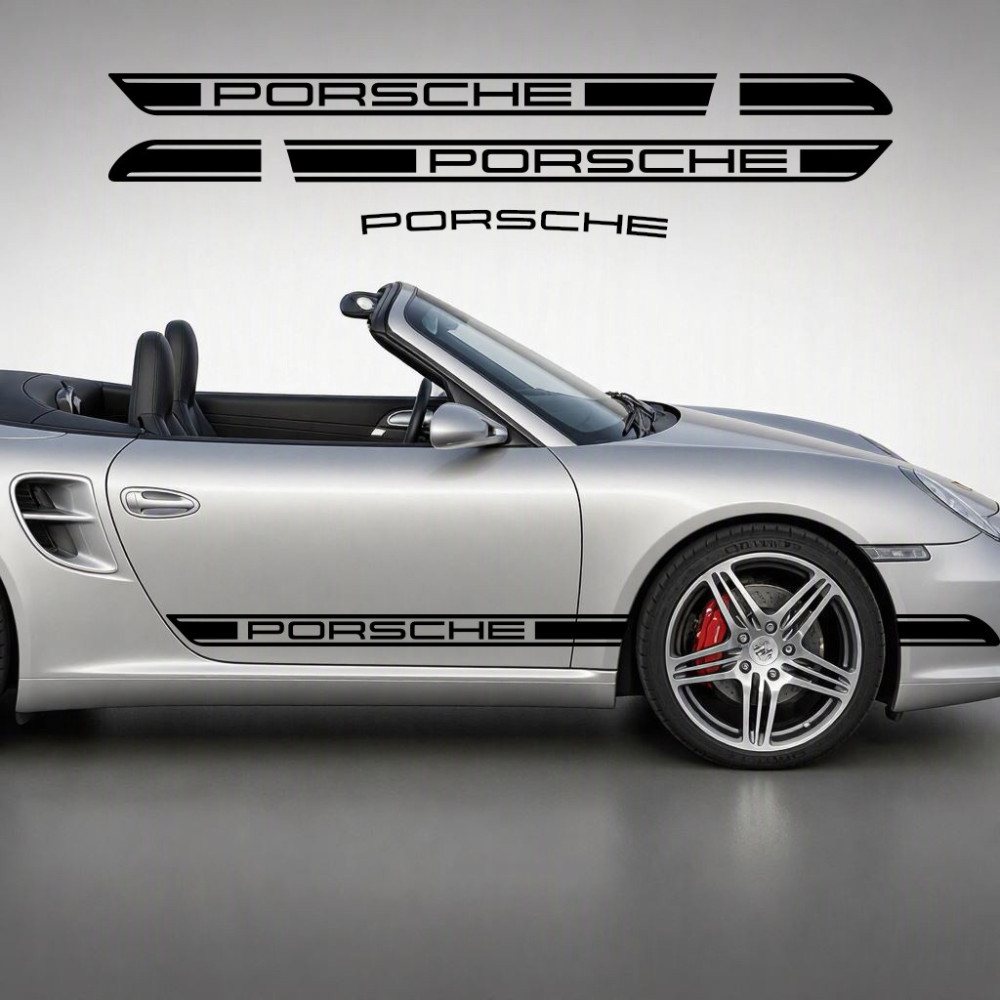Vinilos adhesivos para Porsche Boxter adhesivos laterales