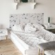 Nordic style Vinyl wall head bedroom triangles