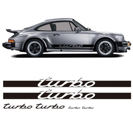 Stickers adhésifs réplique Porsche Turbo