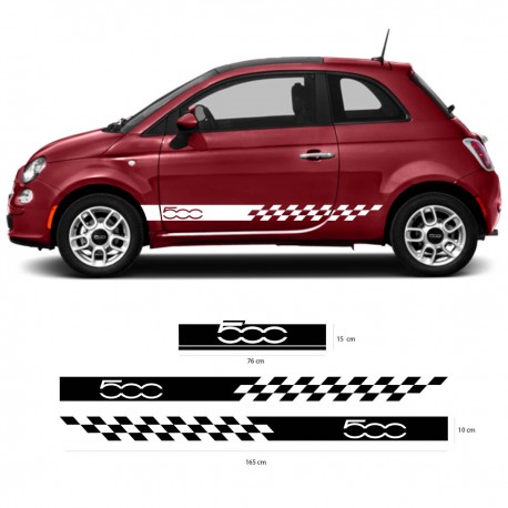 Aktuelle Fiat 500 Racing Seitenbänder