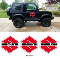 Suzuki Samurai Aufkleber Pack