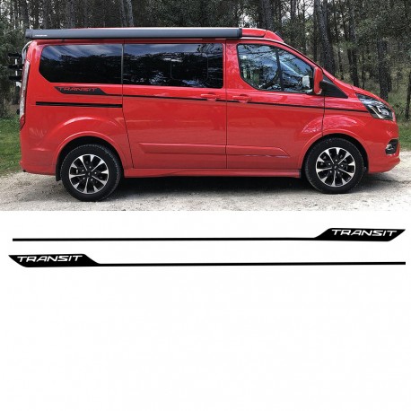 Side decals for ford transit custom sport