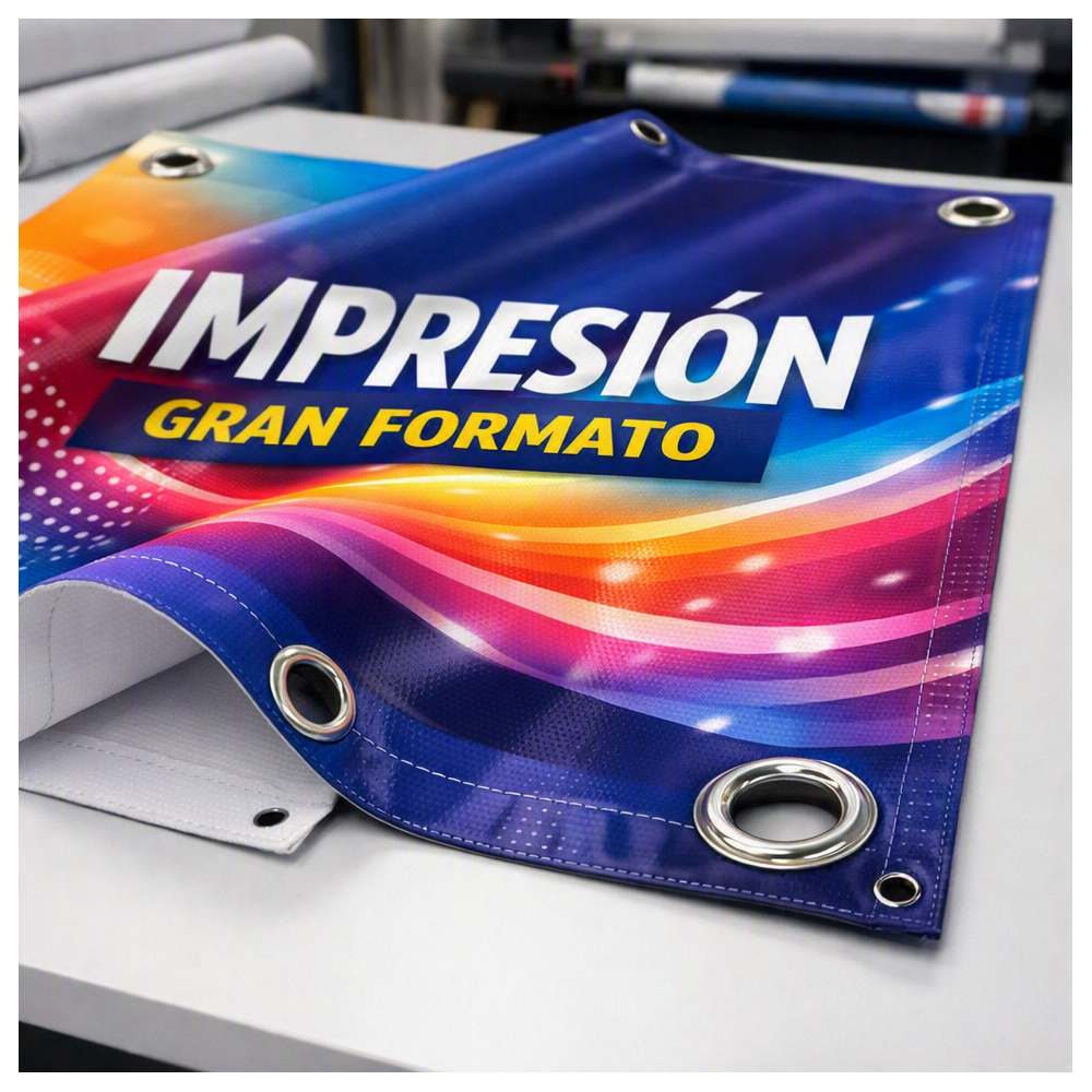 Lona Frontlit Laminada de PVC de 480grs