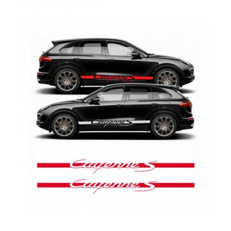 Side stripes stickers for Cayenne S