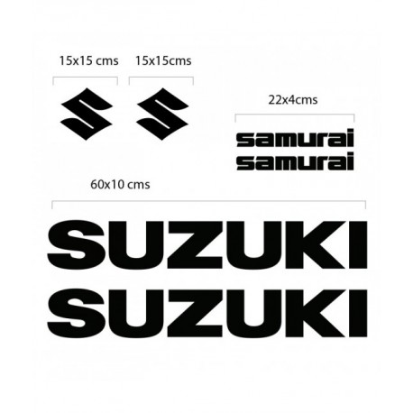 Suzuki Samurai Basic Aufkleber Kit