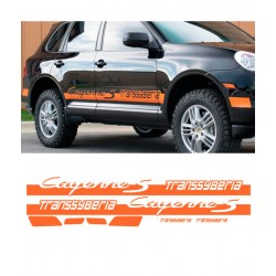 Side stripes stickers for Cayenne S Transsyberia
