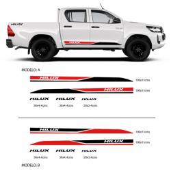 Stickers for toyota hilux 2 colors