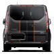 Vinyls for ford transit custom sport only front and rear stripes