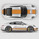 Autocollants réplique Gulf pour Porsche compatible avec Porsche Cayman / Boxster
