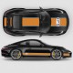 Autocollants réplique Gulf pour Porsche compatible avec Porsche Cayman / Boxster