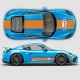 Autocollants réplique Gulf pour Porsche compatible avec Porsche Cayman / Boxster