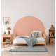 Nordic-style cercle vinyl bedroom headboard