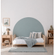 Cabecero dormitorio de vinilo círculo