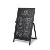 Pissarra cavallet negra flip de 50x105cms