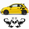 Vinilos adhesivo para fiat abarht escorpion y escudo
