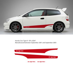 Vinils per a honda civic type R