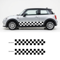 Adhesivos laterales para mini bandera racing
