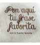 Rodaja de tronco de madera grabado al laser