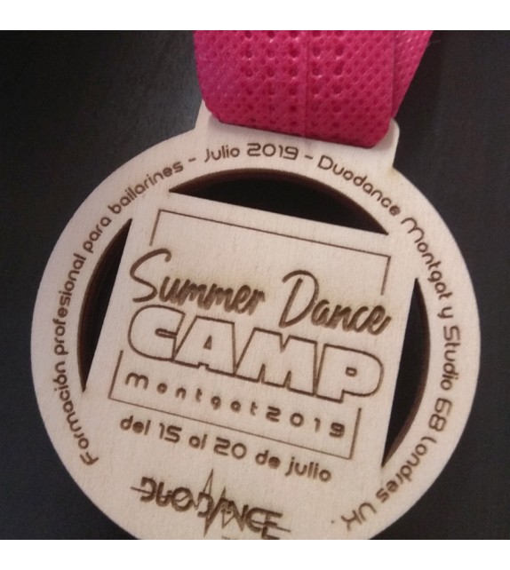 Medalla madera modelo Summer