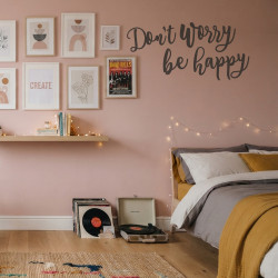 Pegatina para pared con frase positiva