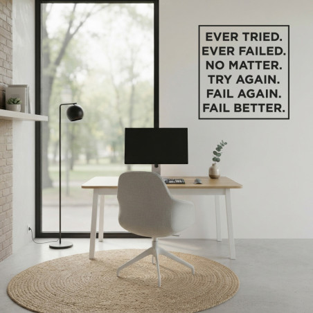Vinilo decorativo para pared com frase motivadora