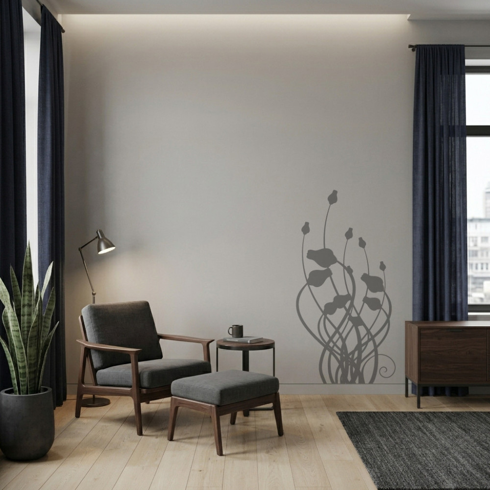 Pegatina floral para pared
