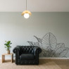 Pegatina floral para pared