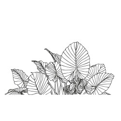 Pegatina floral para pared