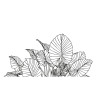 Pegatina floral para pared