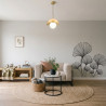 Pegatina para pared floral