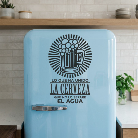Pegatina para pared frase cerveza
