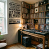 Pegatina para pared musica house