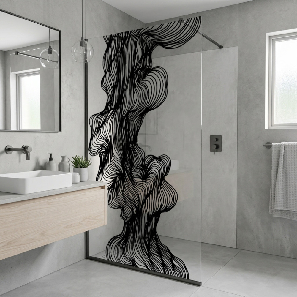 Vinilo para mampara de baño